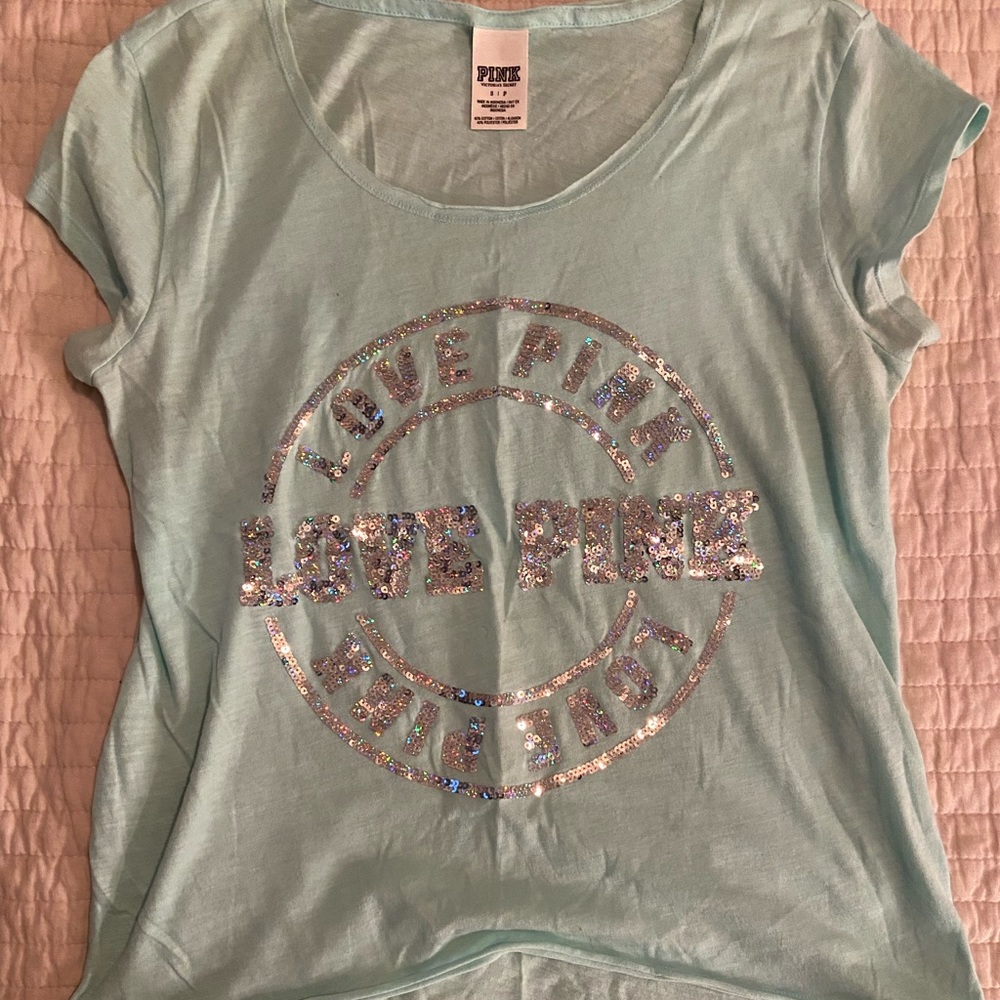 PINK Sequin Tee